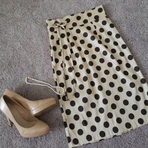 Shabby Apple polka dot pencil skirt